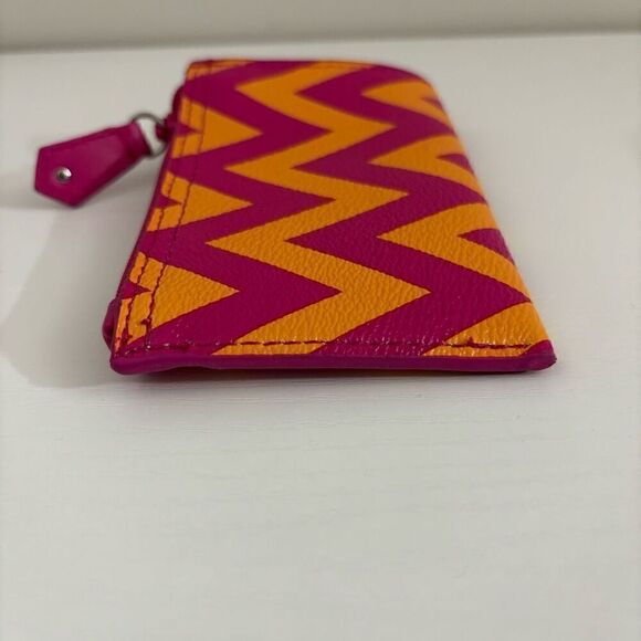 Vera Bradley Slim Coin Purse W/ Key  “ZIGGY ZAGS” Pattern (2014) RETIRED - Picture 7 of 12